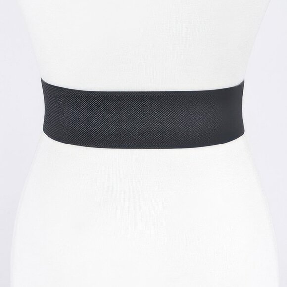 Rhinestone Buckles Plus Size Elastic Belt main image 4